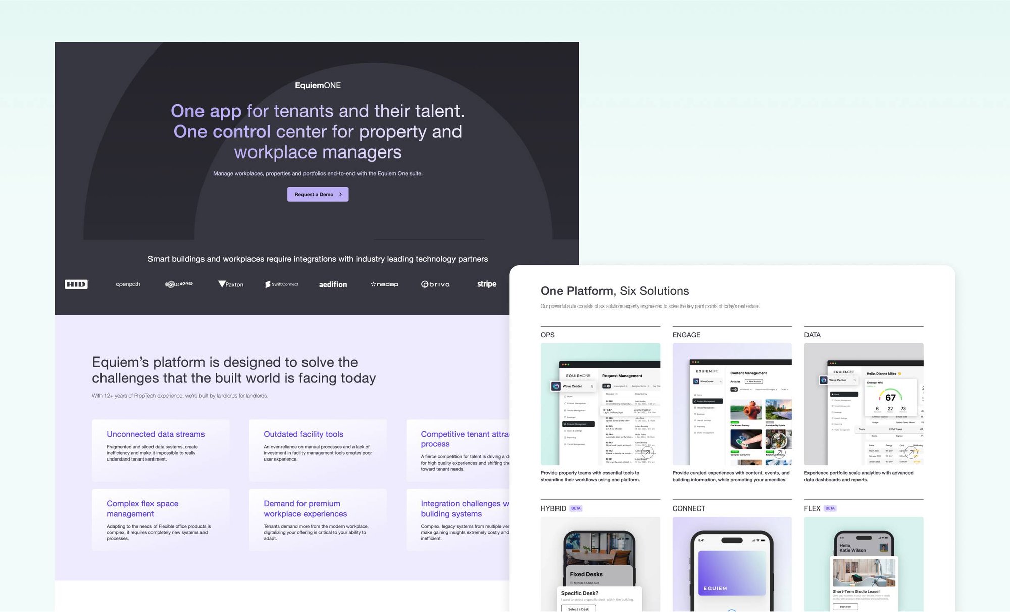 Equiem portfolio platform page