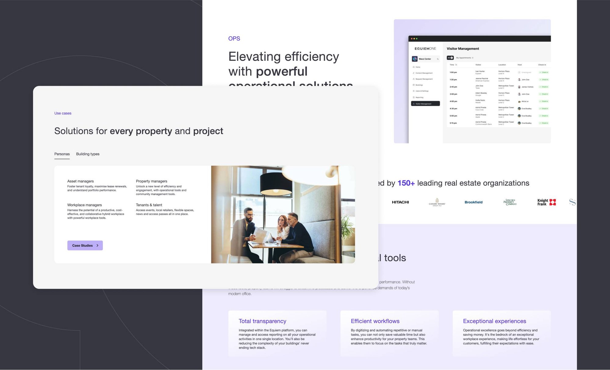 Equiem Portfolio Solutions page