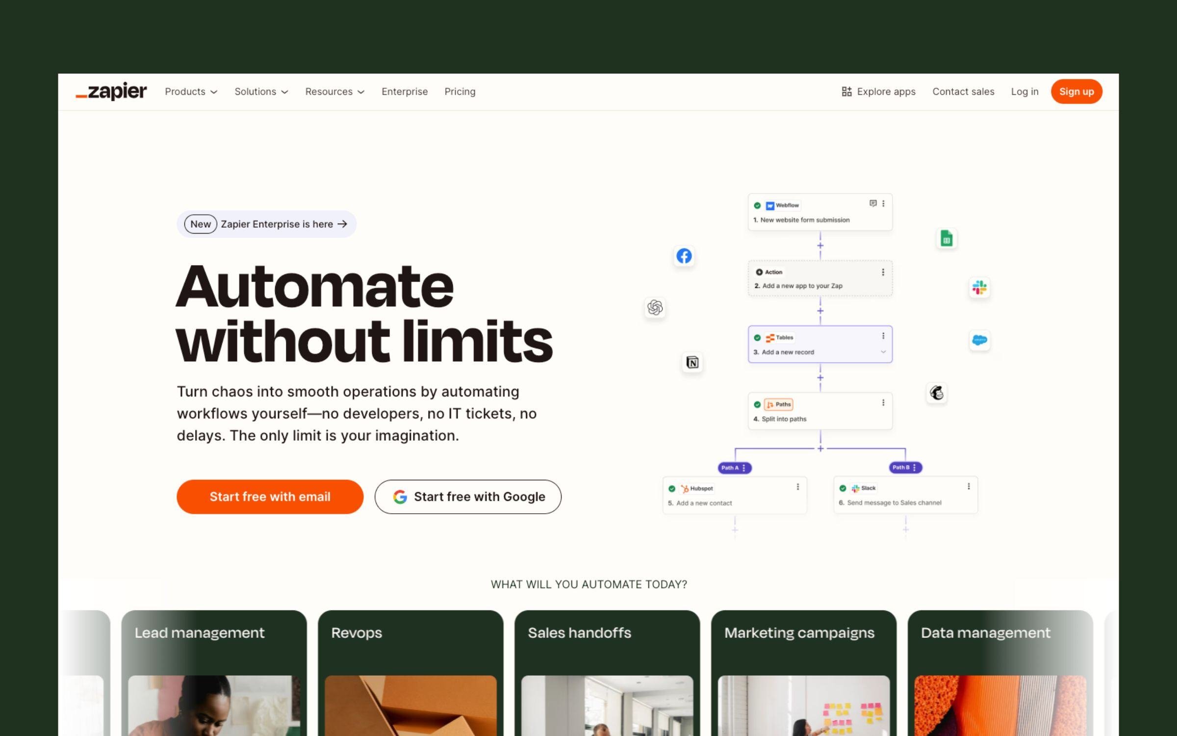 zapier tech website